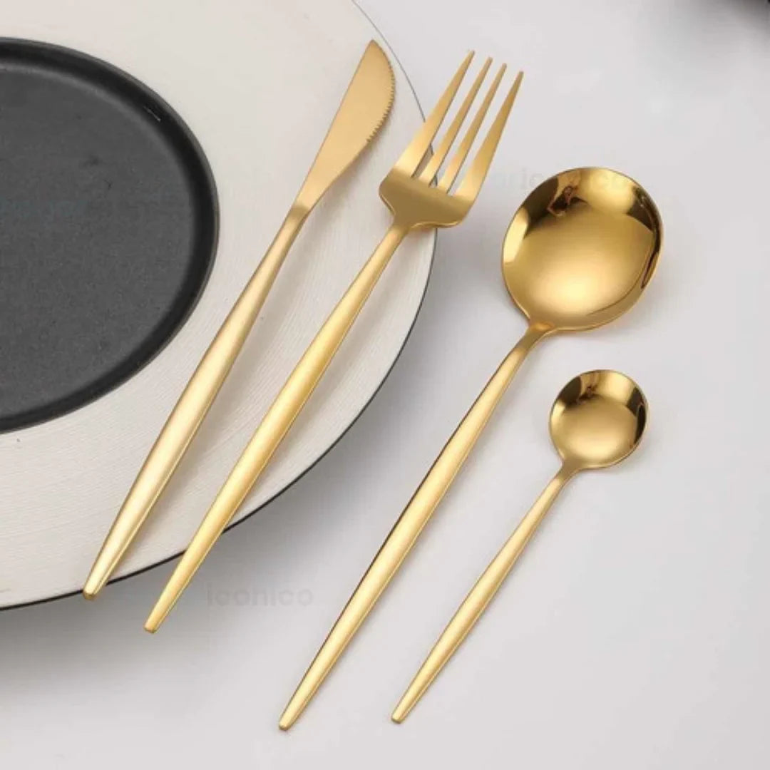 Set x24 Cubiertos en acero inoxidable