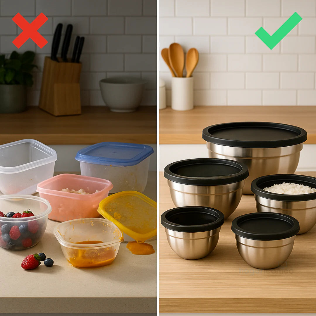 Set x5 Bowls con tapas herméticas