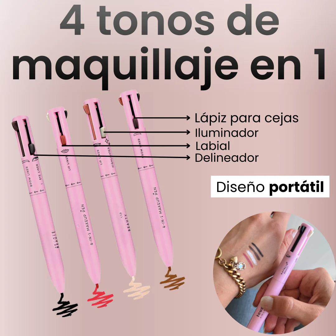 Lápiz maquillaje 4 en 1